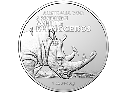 Stříbrná mince Southern White Rhinceros (Nosorožec tuponosý jižní) 1 Oz 2023 (Australia ZOO) - (4.)