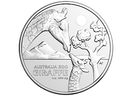 Stříbrná mince Giraffe (Žirafa) 1 Oz 2024 (Australia ZOO) - (5.)