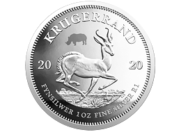 Exkluzivní stříbrné mince Big Five 2x 1 Oz Rhino + Krugerrand (Privy Nosorožec) 2020 PROOF - (3.)