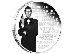 Stříbrná mince Roger Moore 1 Oz (James Bond™ - Legacy) 2022 PROOF - (2.)