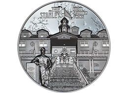 Exkluzivní stříbrná mince 2 Oz The Stanley (Most Haunted Places) Ultra High Relief Black PROOF