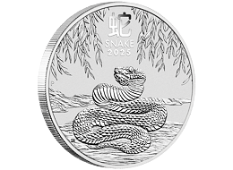 Lunární série III. - stříbrná mince Year of the Snake (Rok hada) 1/2 Oz 2025