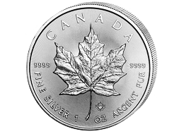 Investiční stříbro - stříbrná mince 5 CAD Maple Leaf 1 Oz