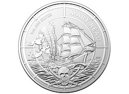 Stříbrná mince 1oz Mary Read 2022 (Pirate Queens) - (3.)