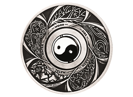 Stříbrná mince 1 TVD Yin Yang 1 Oz 2016 (Rotating Charm) Antique Standard