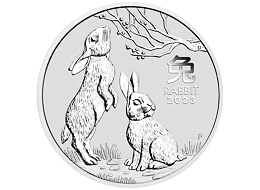 Lunární série III. - stříbrná mince Year of the Rabbit (Rok králíka) 2 Oz 2023