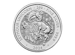 Stříbrná mince 2 Oz Seymour Unicorn 2024 (Tudor Beasts)