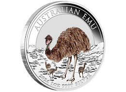 Stříbrná mince 1 Oz Australian Emu 2024 Color