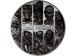 Exkluzivní stříbrná mince Iron Maiden - Eddie Collection 3 Oz 2024 Black PROOF