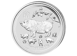 Lunární série II. - stříbrná mince 1 AUD Year of the Pig (Rok vepře) 1 Oz 2019