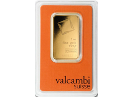 Investiční zlato - zlatý slitek 1 Oz Valcambi Suisse