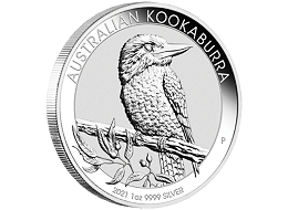 Stříbrná mince 1 Oz Australian Kookaburra (Ledňáček) 2021