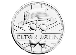 Stříbrná mince Hudební legendy - Elton John 1 Oz 2021