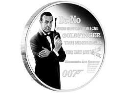 Stříbrná mince Sean Connery 1 Oz (James Bond™ - Legacy) 2021 PROOF - (1.)