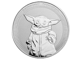 Stříbrná mince Grogu™- Baby Yoda 1 Oz 2021 (Star Wars™)