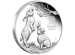 Lunární série III. - stříbrná mince Year of the Rabbit (Rok králíka) 1 Oz 2023  PROOF