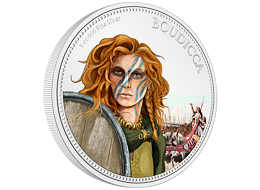 Stříbrná mince 1 Oz Boudicca 2022 Women in History (2.) Color PROOF