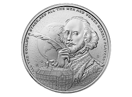 Stříbrná mince William Shakespeare 1 Oz 2024 (Icons of Inspiration) - (9.)