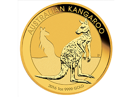 Investiční zlato - zlatá mince 100 AUD Australian Kangaroo (Klokan rudý) 1 Oz 2016