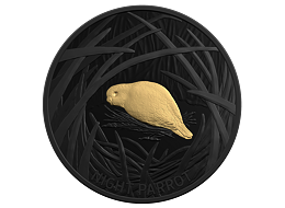 Stříbrná mince Night Parrot 1 Oz 2019 BLACK NICKEL PROOF Gilded - (3.)