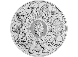 Stříbrná mince 10 Oz The Queen's Beasts Completer 2022