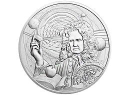 Stříbrná mince Sir Isaac Newton 1 Oz 2022 (Icons of Inspiration) - (3.)