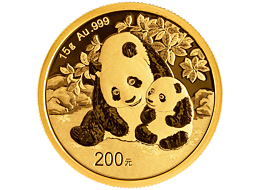 Zlatá mince 200 Yuan China Panda 15g 2024