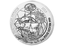 Stříbrná mince Victoria (Nautical Ounce) 1 Oz 2019 - (3.)