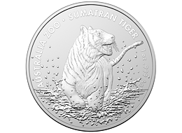 Stříbrná mince Sumatran Tiger (Tygr sumaterský) 1 Oz 2020 (Australia ZOO) - (1.)