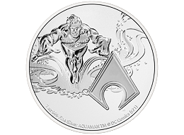 Stříbrná mince Aquaman™ 1 Oz 2022 (DC Comics™) - (4.)