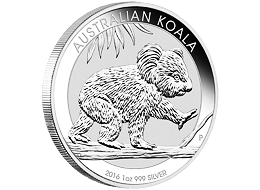 Stříbrná mince 1 Oz Australian Koala 2016