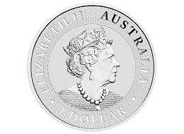 Stříbrná mince 1 AUD Australian Kangaroo (Klokan rudý) 1 Oz