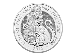 Stříbrná mince 10 Oz Lion of England 2022 (Tudor Beasts)