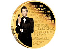 Zlatá mince Roger Moore 1/4 Oz (James Bond™ - Legacy) 2023 PROOF - (2.)