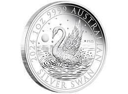 Stříbrná mince 1 Oz Australian Swan (Labuť černá) 2024 PROOF