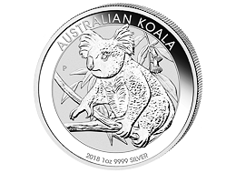 Stříbrná mince 1 Oz Australian Koala 2018