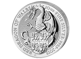 Stříbrná mince 10 Oz The Red Dragon of Wales 2018 (The Queen's Beasts)