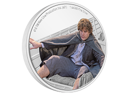 Stříbrná mince Samwise Gamgee™ (Samvěd Křepelka)1 Oz 2021 (Lord of the Rings™) PROOF - (6.)