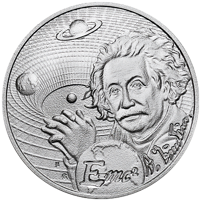 Stříbrná mince Albert Einstein 1 Oz 2022 (Icons of Inspiration) - (4.)