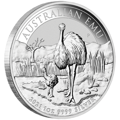 Stříbrná mince 1 Oz Australian Emu 2021