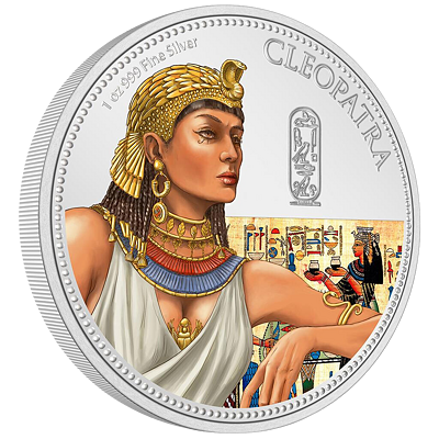 Stříbrná mince 1 Oz Cleopatra 2023 Women in History (3.) Color PROOF