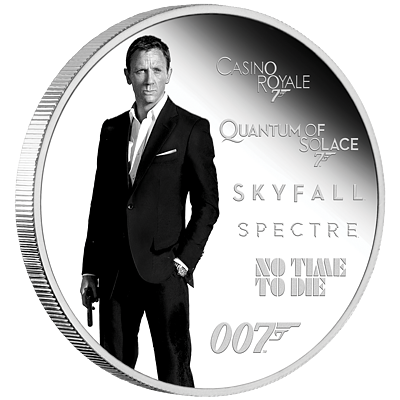 Stříbrná mince Daniel Craig 1 Oz (James Bond™ - Legacy) 2024 PROOF - (5.)