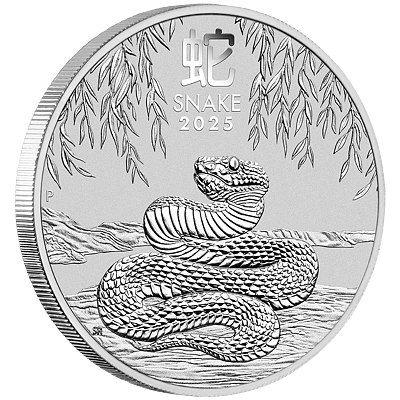 Lunární série III. - stříbrná mince Year of the Snake (Rok hada) 2 Oz 2025