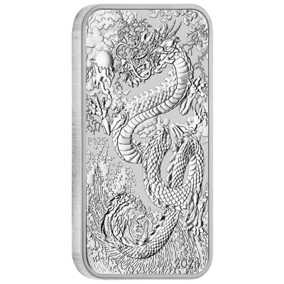 Stříbrná mince 1 Oz Dragon 2024 Rectangular (Obdélník)