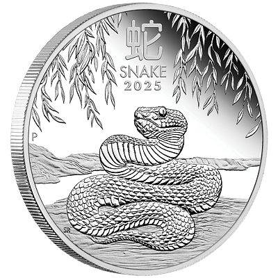 Lunární série III. - stříbrná mince Year of the Snake (Rok hada) 1 Oz 2025 PROOF