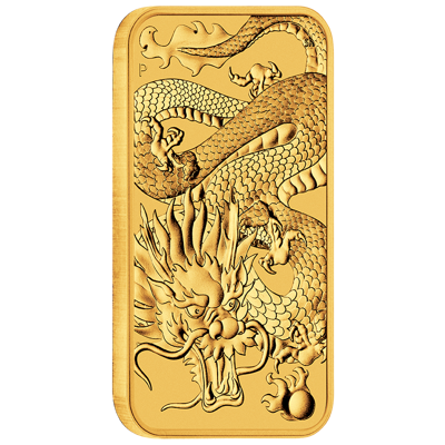 Zlatá mince 1 Oz Dragon 2022 Rectangular (Obdélník)