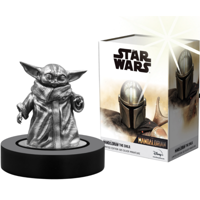 Stříbrná miniatura The Child™ (Star Wars™ Mandalorian™) 2021 Antique