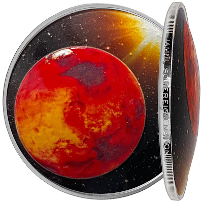 Stříbrná mince 1 Oz Mars 2021 (Domed Sun System) Jamul PROOF - (5.)